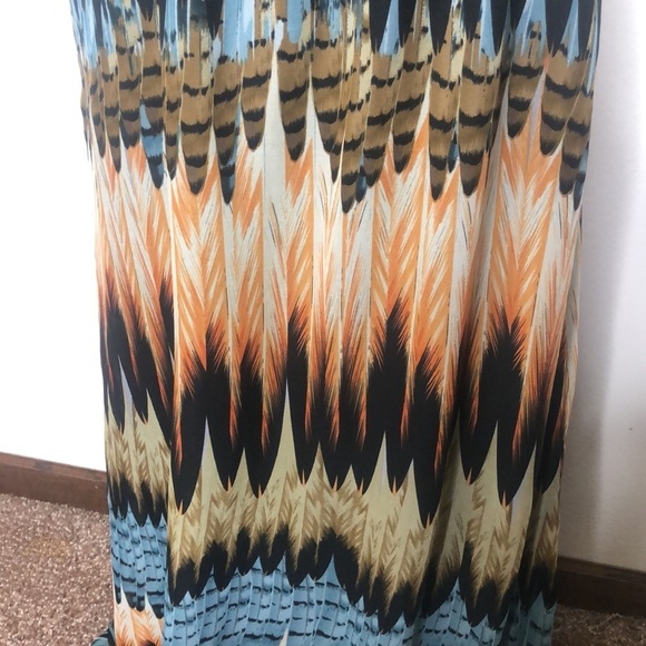 Anthropologie Tulle maxi feather dress size medium - Picture 3 of 15